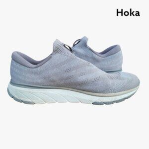 Hoka One CAVU 3 Slip On Athletic Tennis Shoe Gym Yoga Sneaker Lunar Gray Men 13